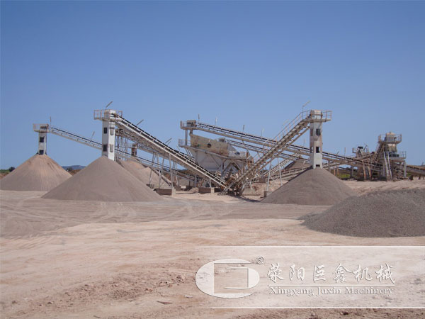 河卵石制砂生产线客户现场